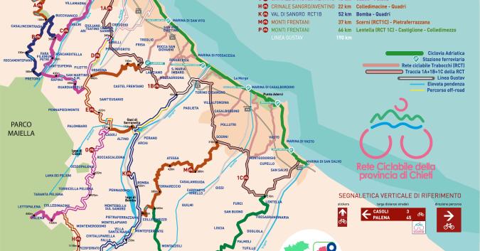 Monti Frentani: Itinerari 1C - P