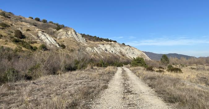 Testimonianza del'attività erosiva dell'acqua sulle argille